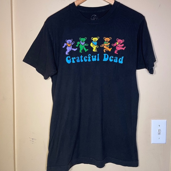 Greatful Dead Tops - Grateful Dead Black Graphic Tee